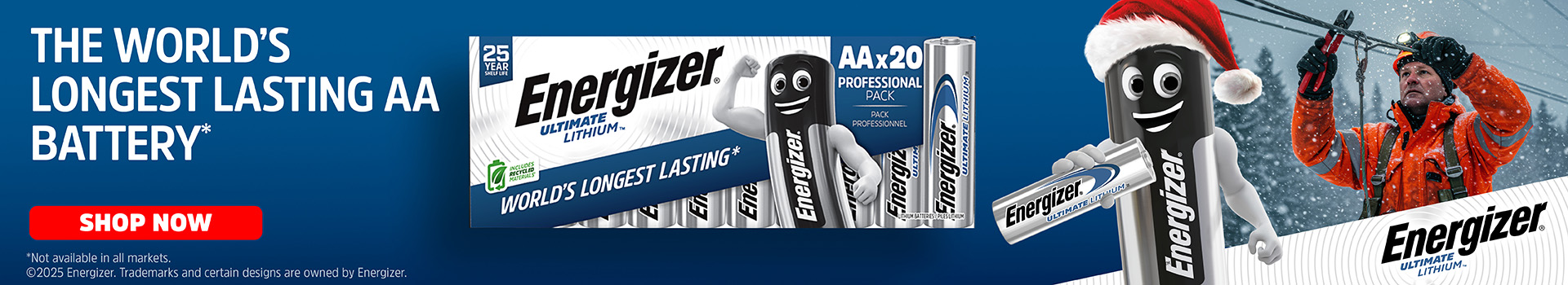Energizer The World's longest lasting AA batteries